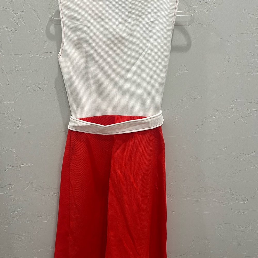 Sears Mid Mod Red And White Dress w/Matching Jacket VTG Retro Sz 12 Movie Prop - Picture 8 of 8